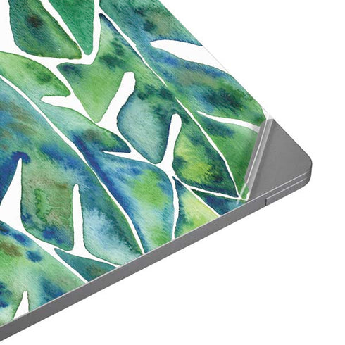 Cat Coq Tropical Leaves Universal Laptop 15in (12.2 x 8.8in) Skin